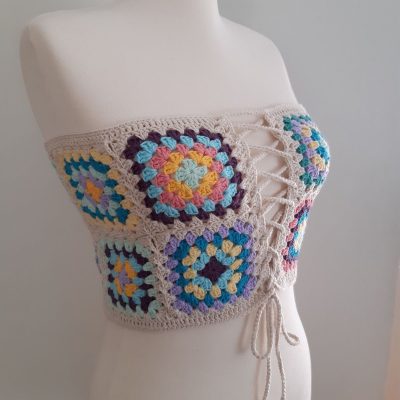 کرست بافتنی موتیفی